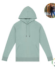 Personnalise Sweat-shirt à capuche raglan femme brodé