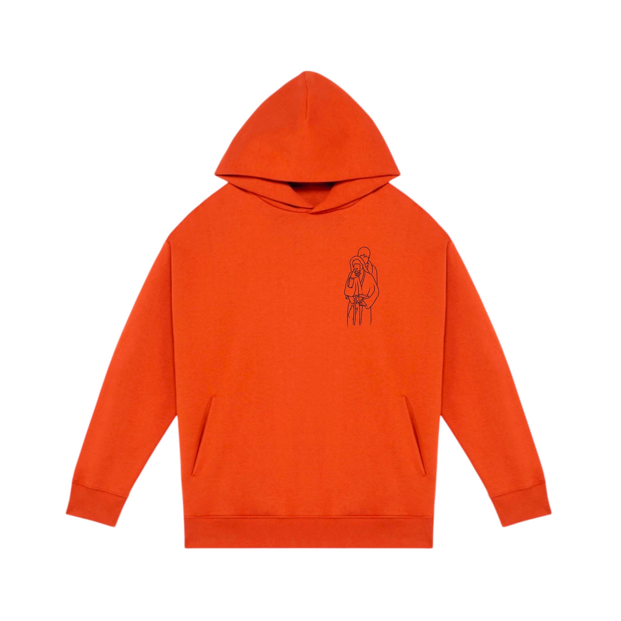 Personnalise ton Sweat-shirt à capuche oversize unisexe brodé