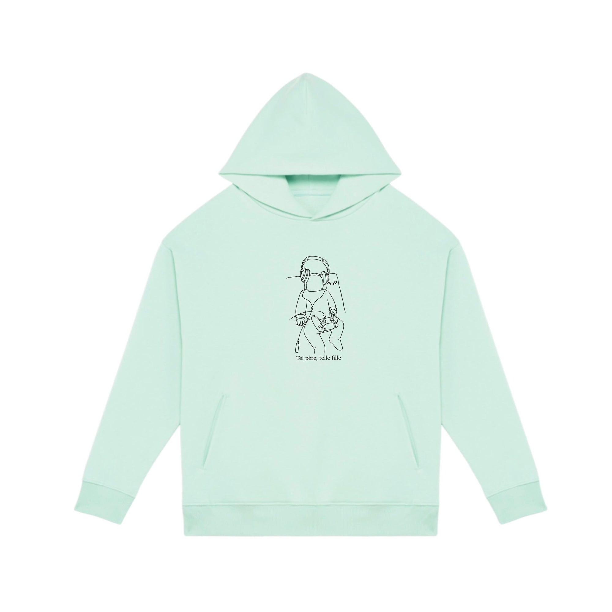 Personnalise ton Sweat-shirt à capuche oversize unisexe brodé