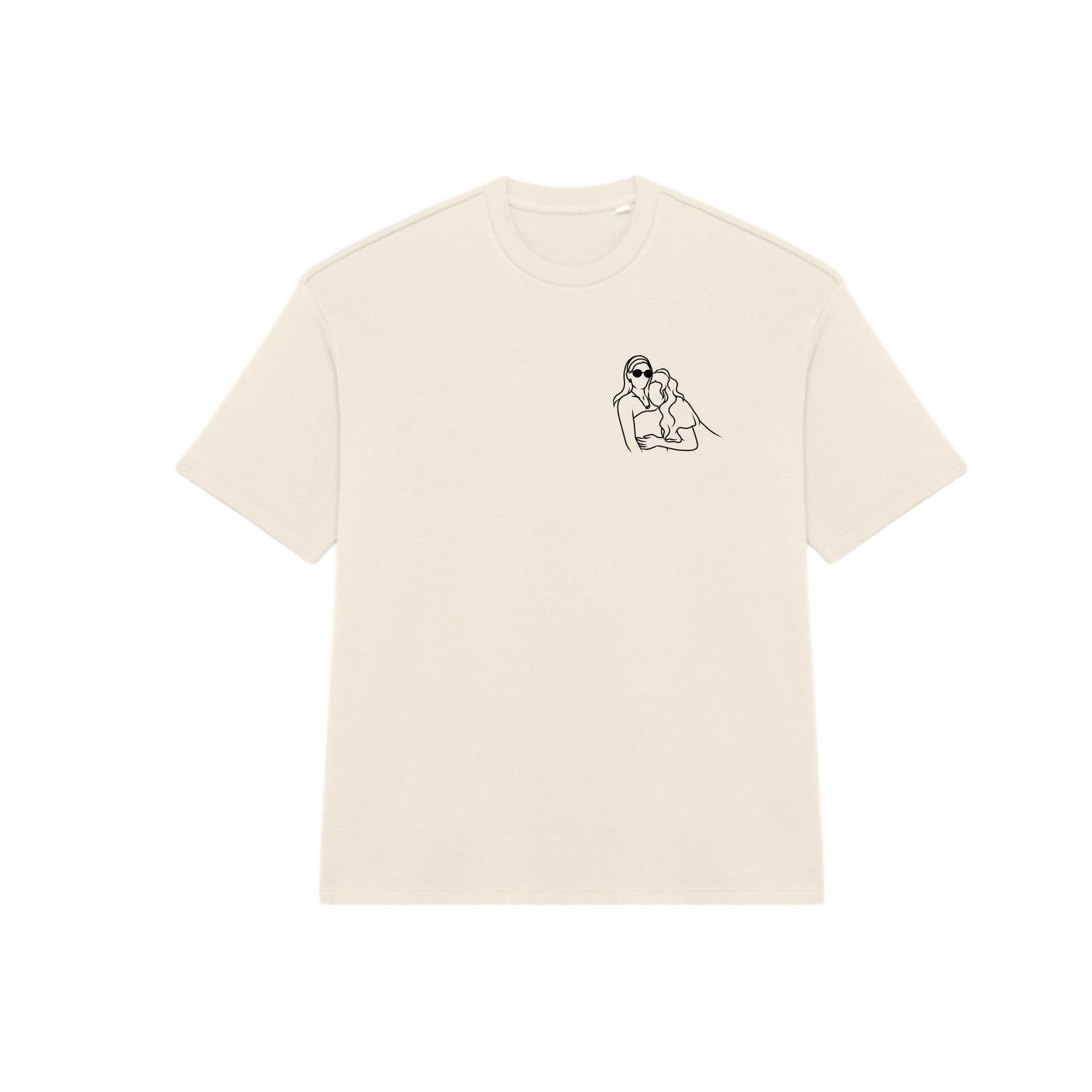 Personnalise ton t-shirt EPAIS oversize écoresponsable French Terry unisexe