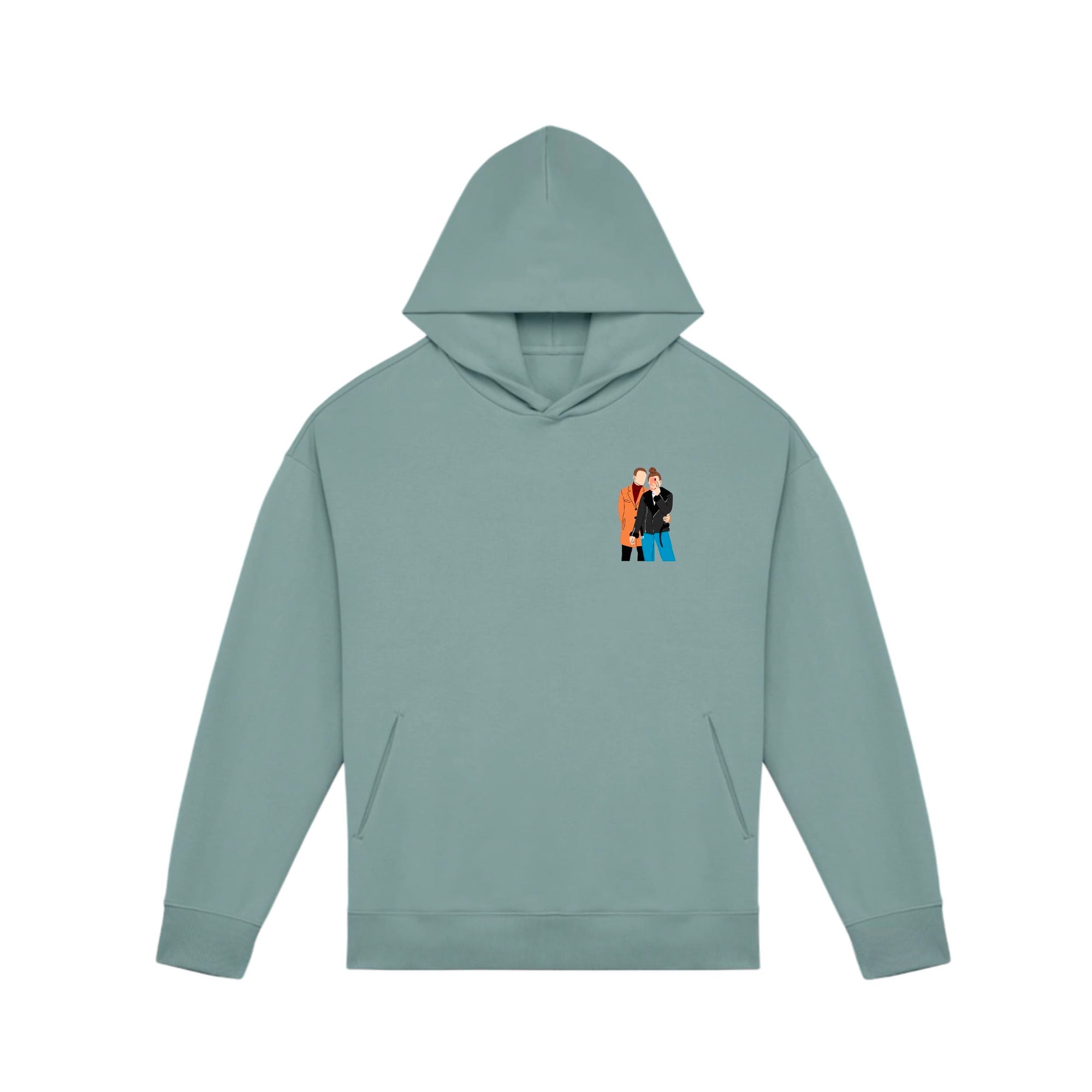 Personnalise ton Sweat-shirt à capuche oversize unisexe brodé