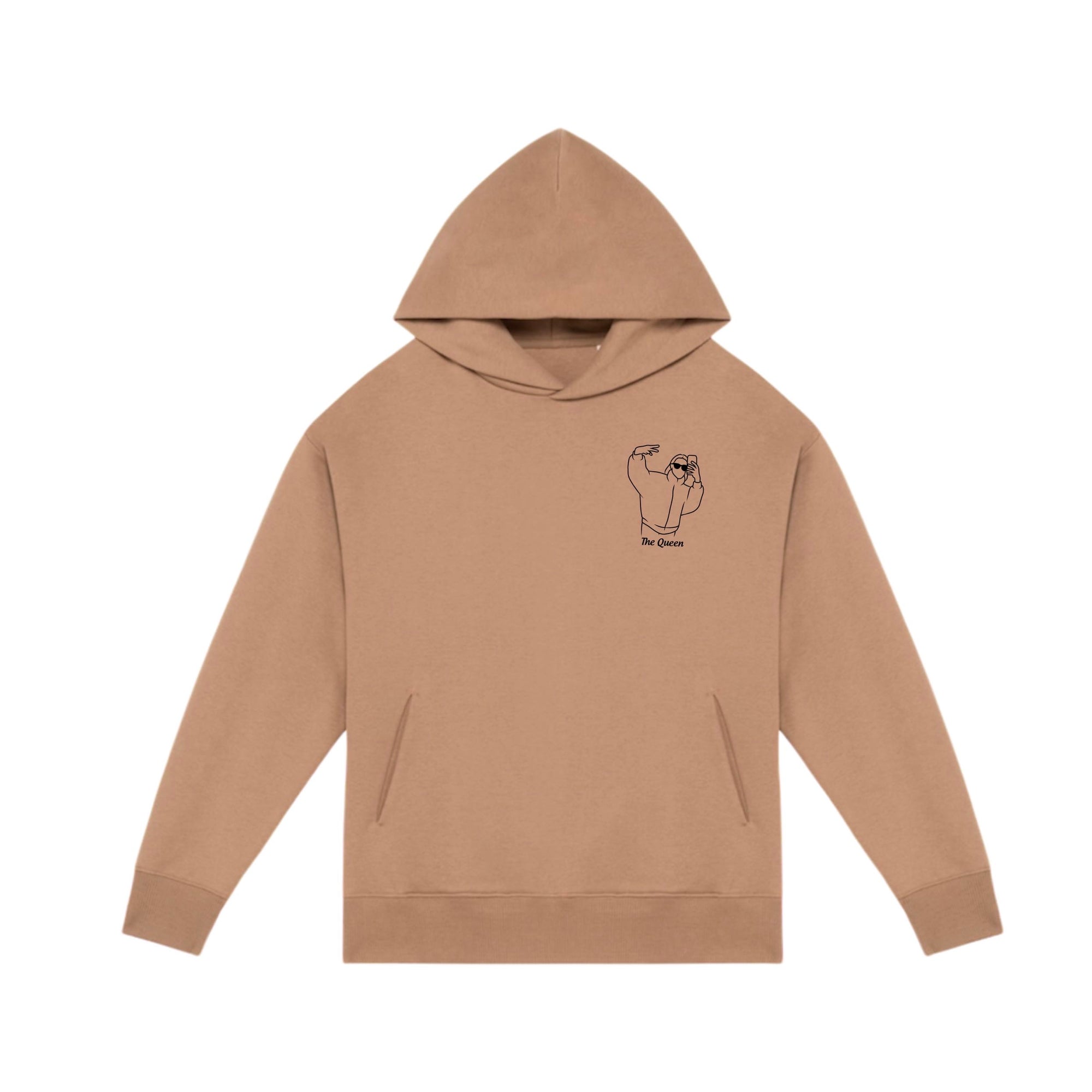 Personnalise ton Sweat-shirt à capuche oversize unisexe brodé