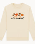 Sweat-shirt matching parent & bébé motif automnal – coupe mixte