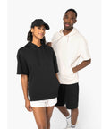 Personnalise ton Sweat-shirt à capuche à épaules tombantes manches courtes French Terry unisexe brodé