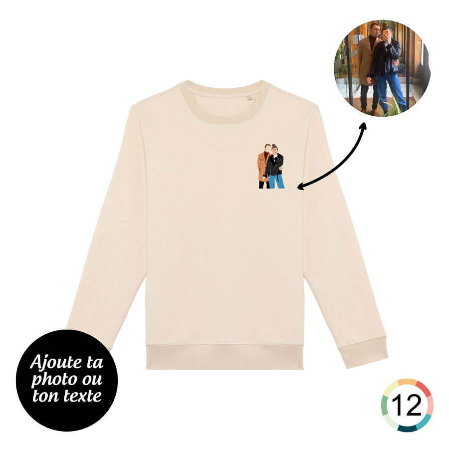 Personnalise ton sweat à col rond brodé