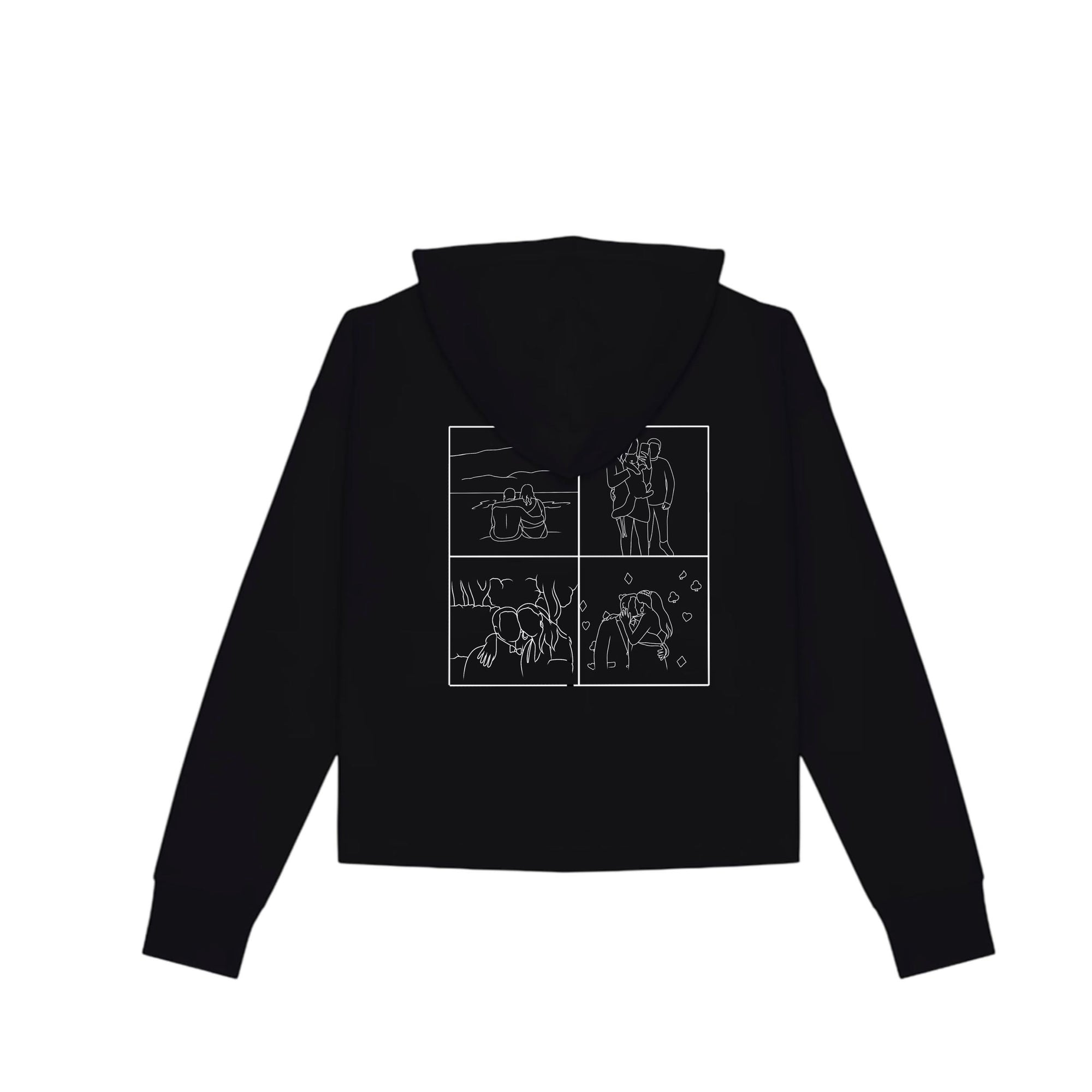 Personnalise ton Sweat-shirt zippé à capuche French Terry femme brodé