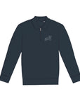 Personnalise ton Sweat-shirt quart zip col polo à épaules tombantes unisexe brodé