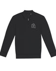 Personnalise ton Sweat-shirt quart zip col polo à épaules tombantes unisexe brodé