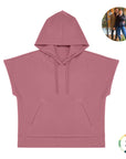 Personnalise ton Sweat-shirt à capuche oversize sans manches French Terry femme brodé