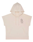Personnalise ton Sweat-shirt à capuche oversize sans manches French Terry femme brodé